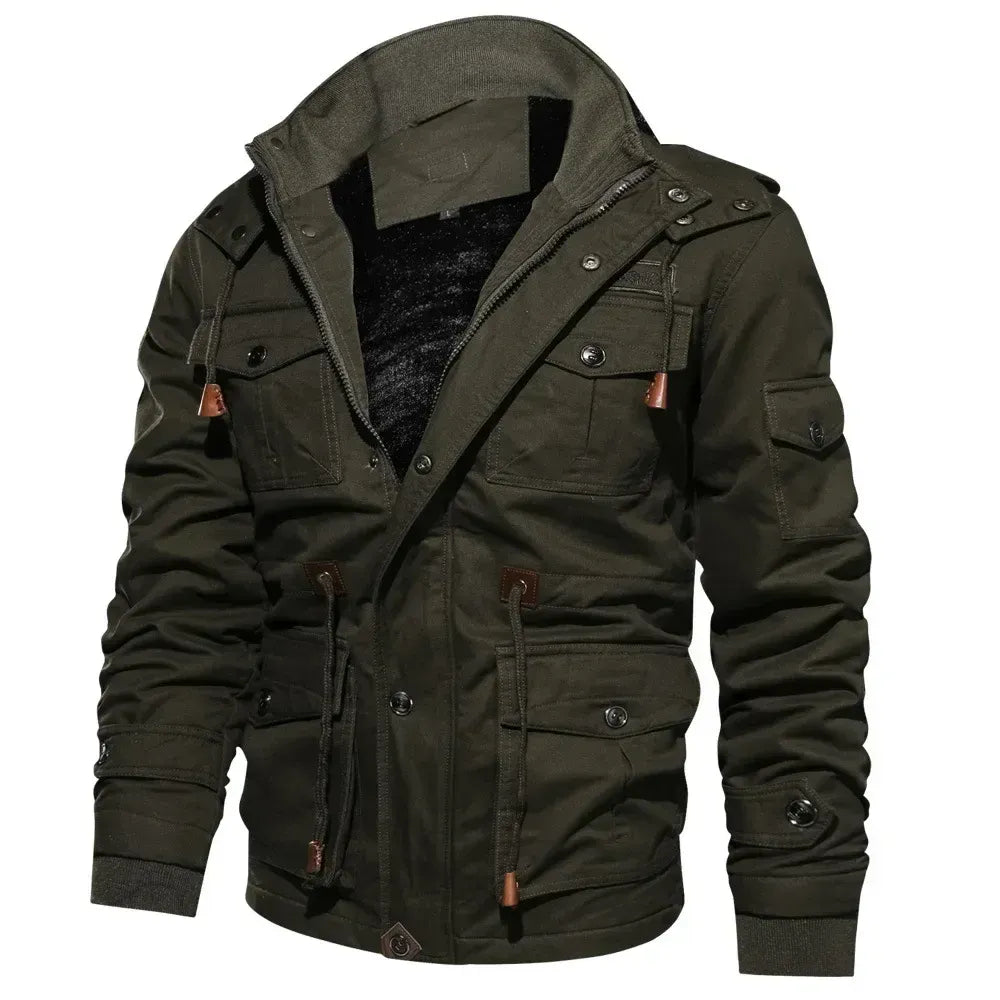š§„ Premium Men's Fleece-Lined Winter Jacket