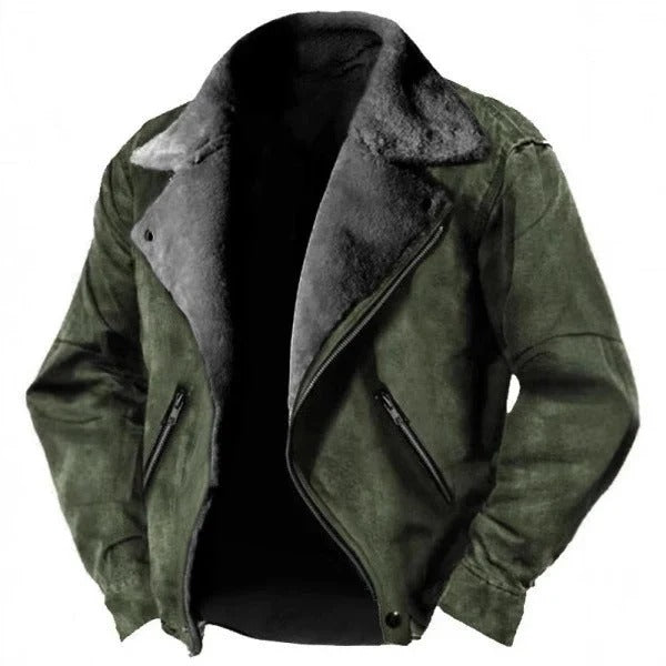 š§„ Premium Men's Shearling Biker Jacket