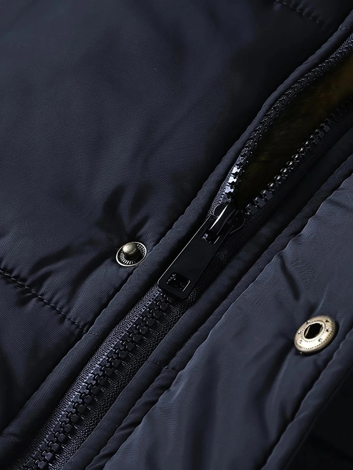 🧥 Premium Men's Fleece-Lined Fur Hood Winter Jacket