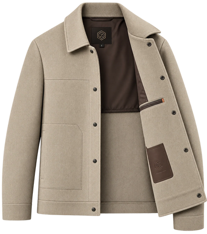 Men's Premium Beige Casual Jacket