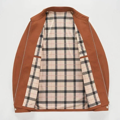 🧥 Premium Men's Brown Leather Jacket