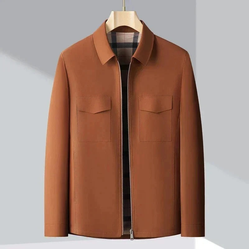 🧥 Premium Men's Brown Leather Jacket