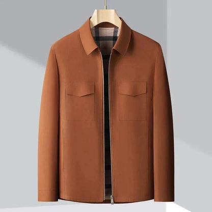 🧥 Premium Men's Brown Leather Jacket