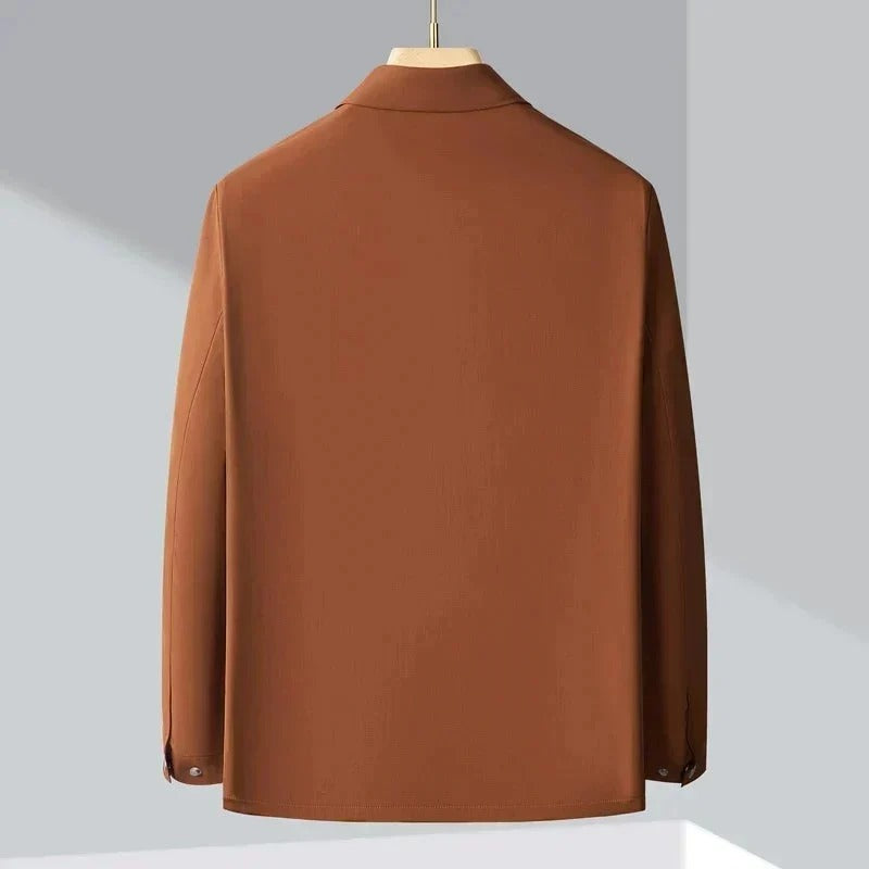 🧥 Premium Men's Brown Leather Jacket