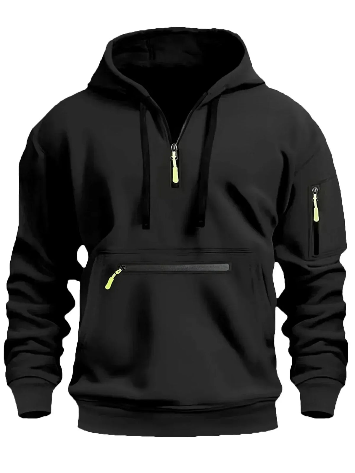 Cloxis Men's Fleece Pullover Hoodie – Grey Outdoor Winter Sweatshirt